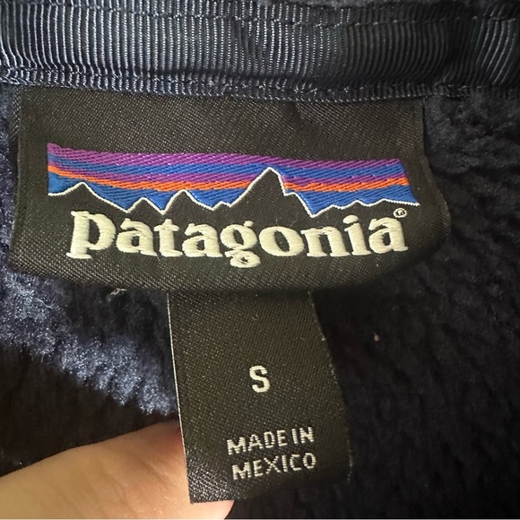 Patagonia Re-Tool Snap-T Better Fleece Pullover Sweater Navy Blue Size Small - Picture 8 of 10
